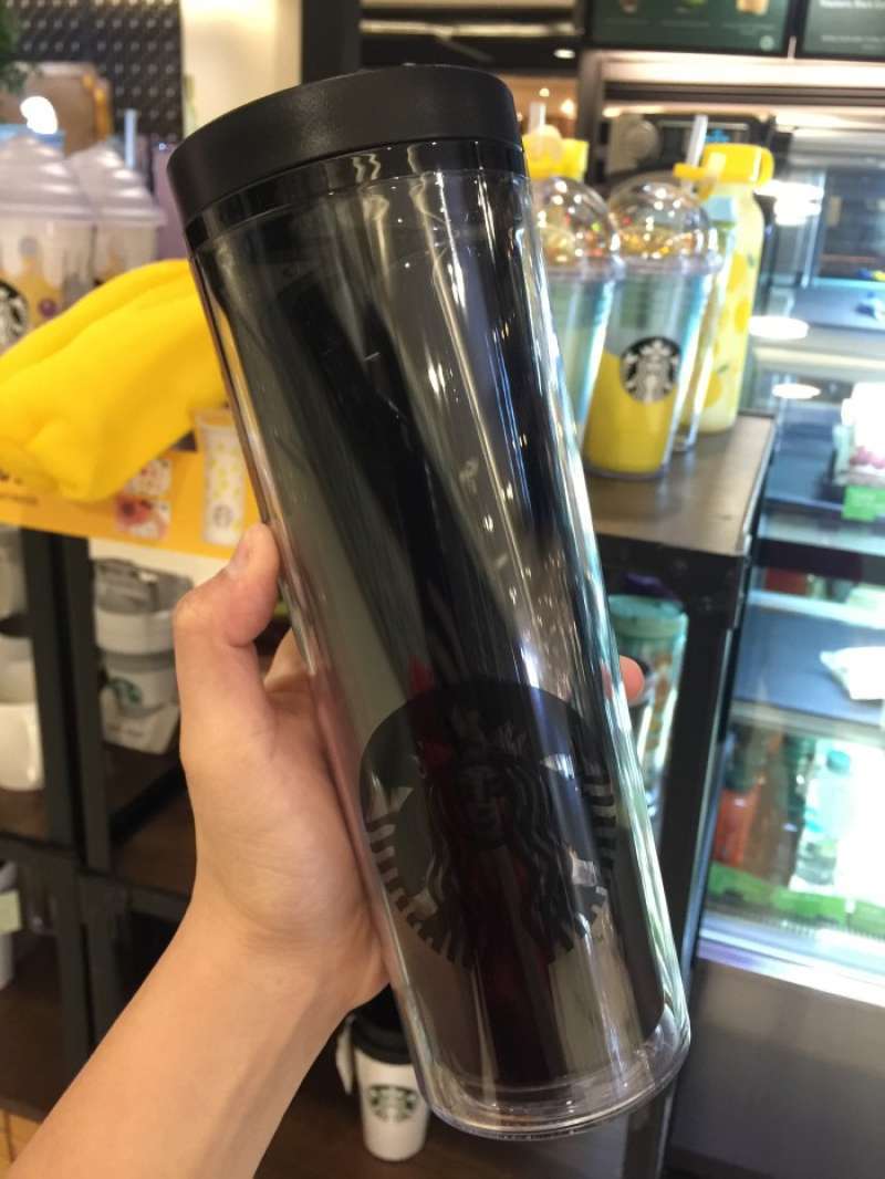 Promo Tumbler Starbucks Original Black Acrylic Material Diskon 26 di