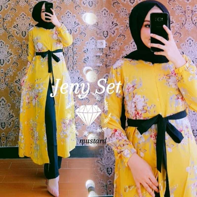 Jual Baju Setelan Celana Muslim Monalisa Jeny Wanita di Seller Fazisa