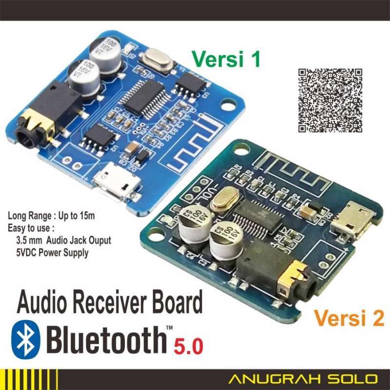 Jual Bluetooth Audio Receiver Modul Bluetooth Receiver 5.0 PCB BIRU di ...