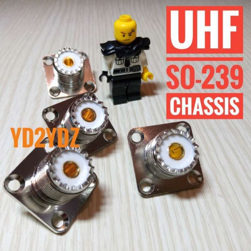 Jual konektor so239 uhf pl female panel chassis body teflon connector ...