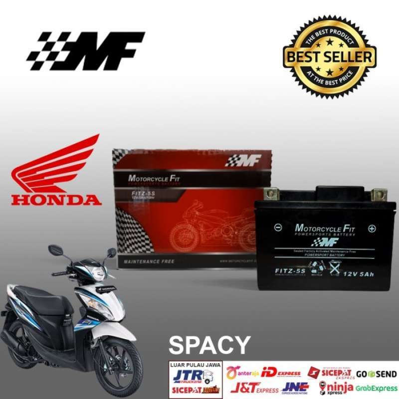 Jual Aki motor honda spacy GTZ5S aki kering motorcycle fit FITZ5S di