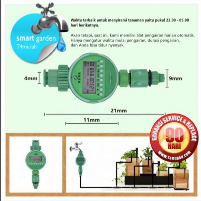 Jual Digital Water Timer Paket 5 Irigasi Fertigasi Otomatis