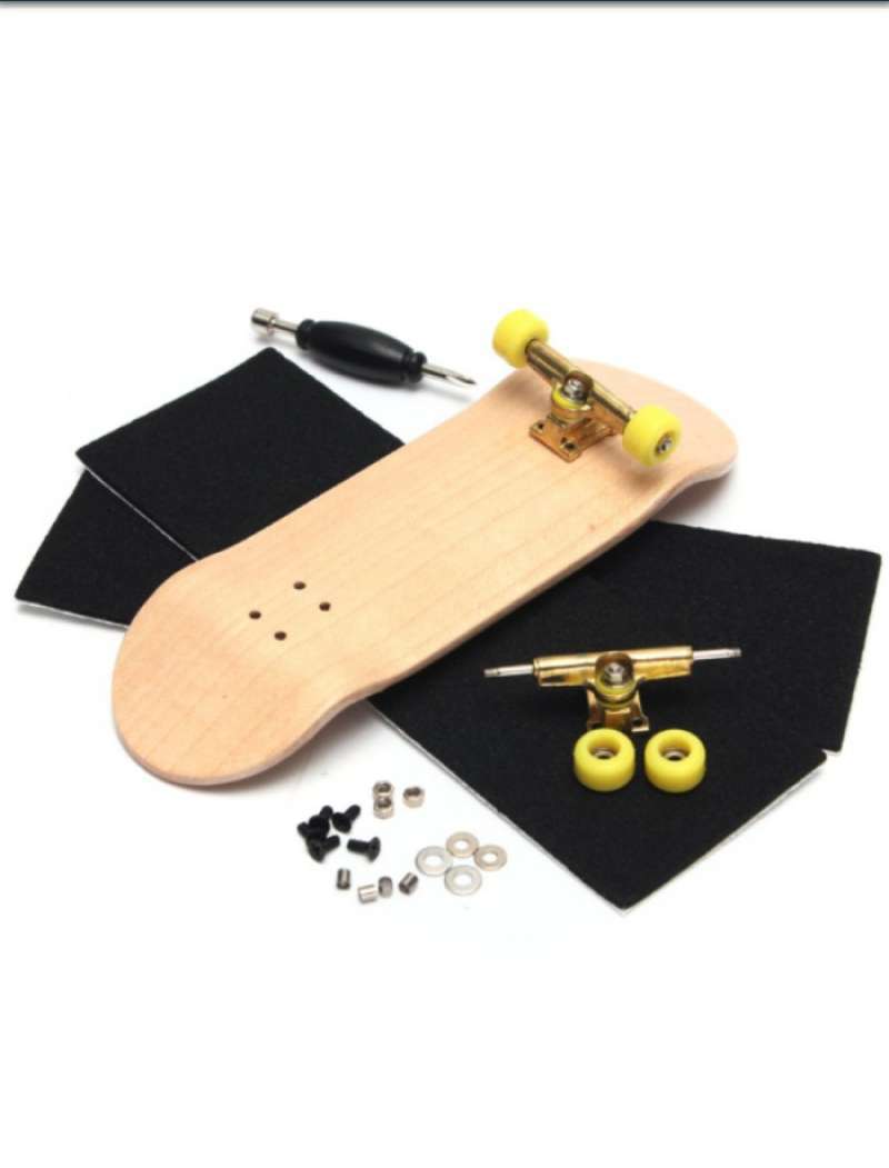 yitian lengkap fingerboard kayu skate jari papan grit kotak pita busa kayu maple