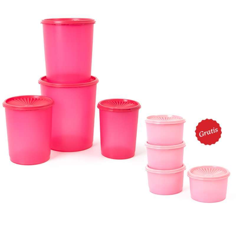 Jual DECO CANISTER SET Tupper..ware Toples / Toples Kue Makanan di