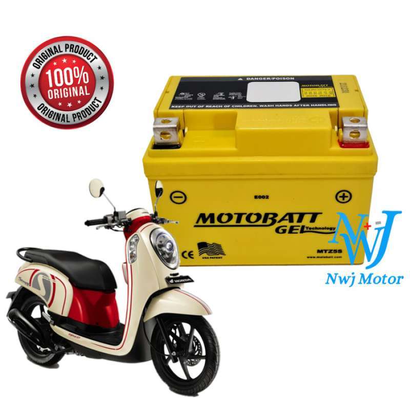 Jual Aki Motor Honda Scoopy ,Spacy Mottobatt MTZ5S di Seller TDR