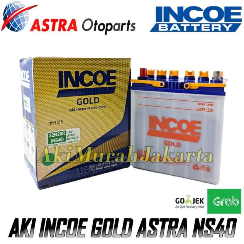 Jual Aki Mobil Toyota Avanza INCOE GOLD Astra NS40 Aki Basah 12V / 32