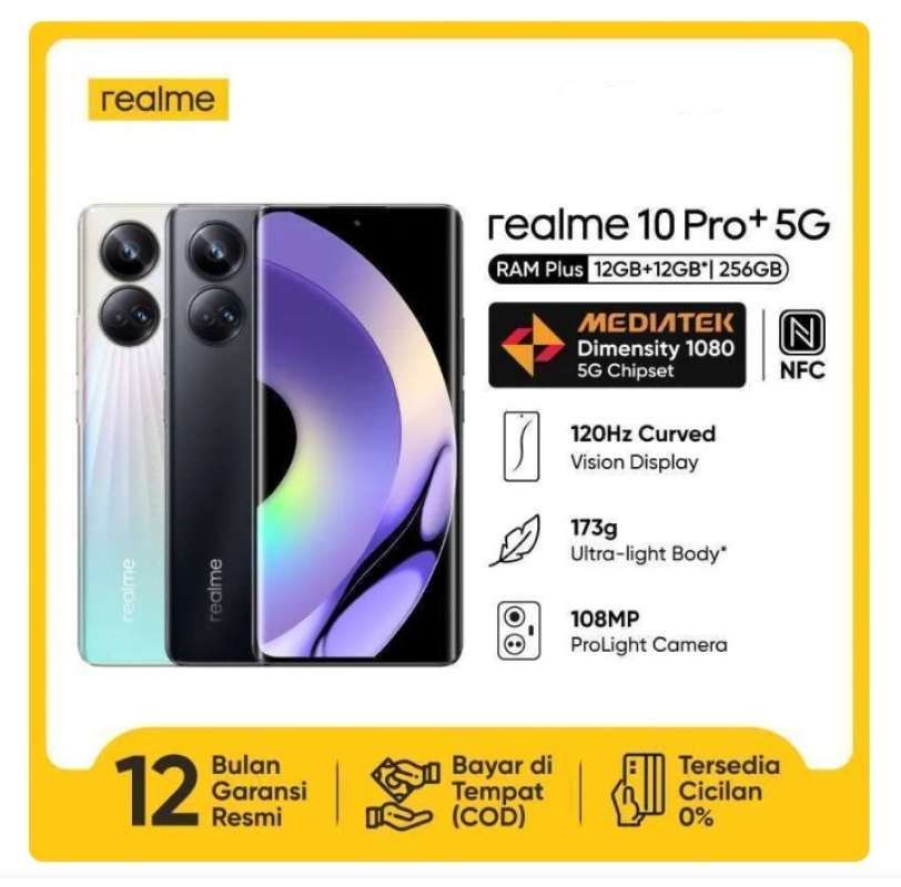Jual Realme 10 Pro Plus 5g Smartphone [ 12gb/256gb ] Di Seller Jacom ...