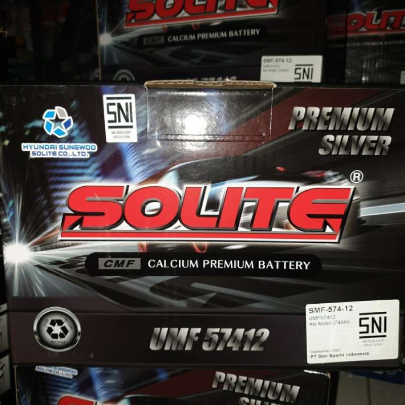 Promo Aki Mobil Kering Mf Solite Type Din 74Ah Untuk Mobil Eropa Diskon