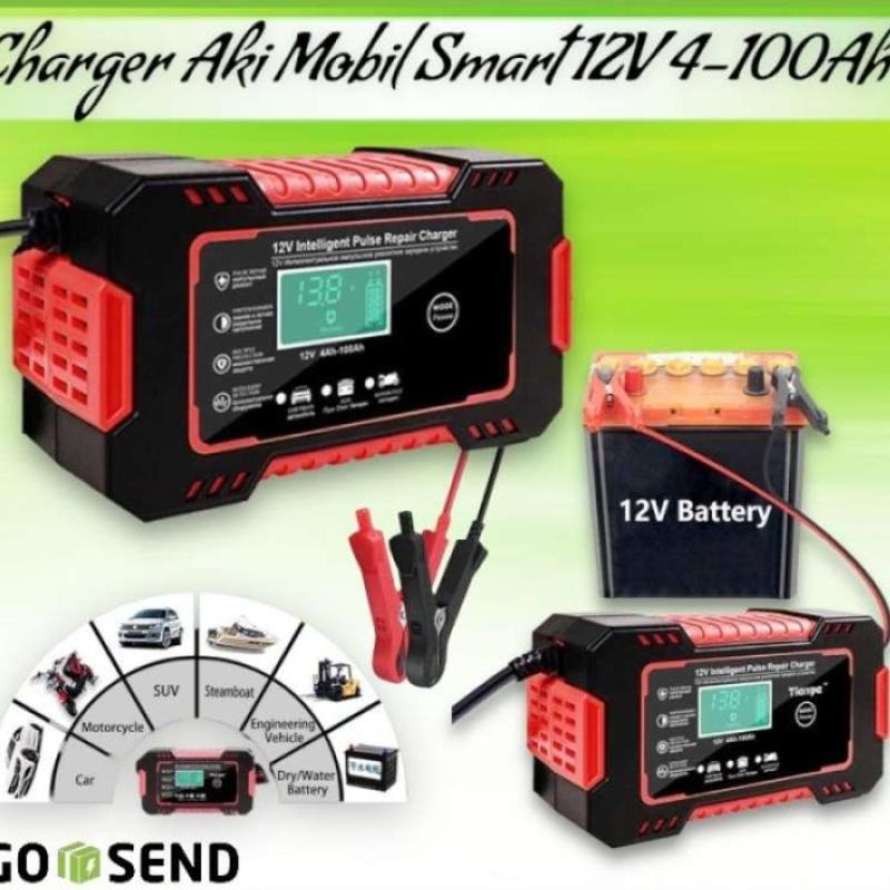 Promo Terbaik Charger Accu Aki Mobil Smart Pengisi Daya Battery Charger