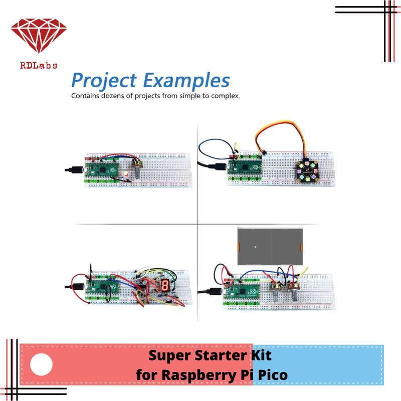Jual Super Starter Kit For Raspberry Pi Pico (compatible With Arduino ...