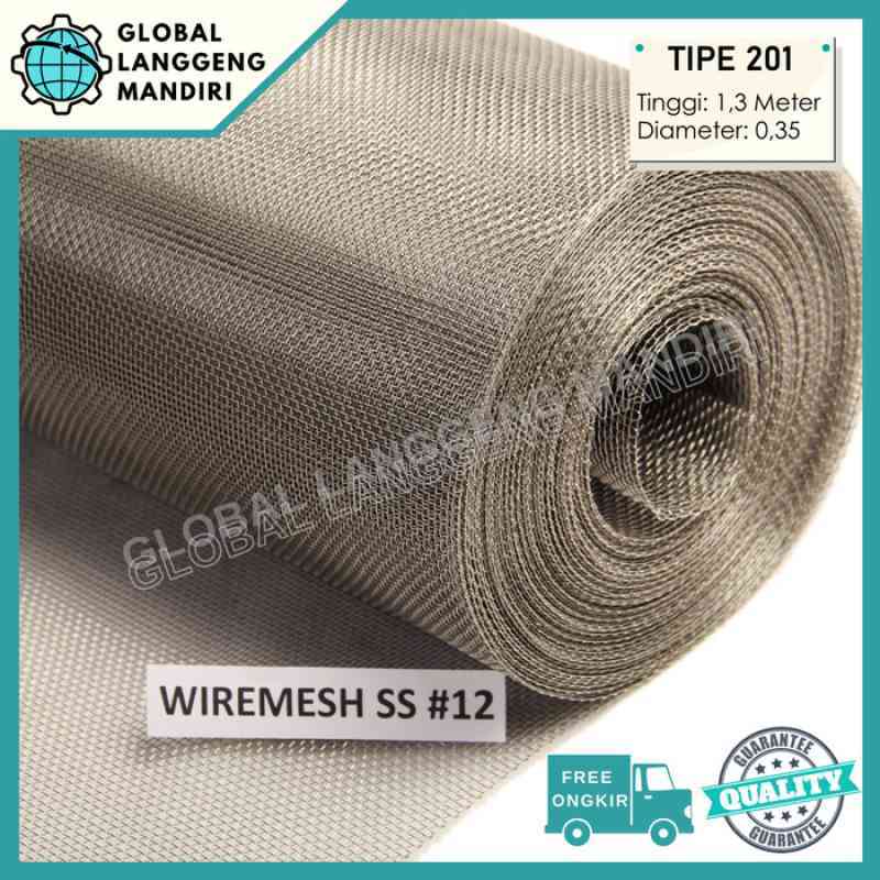 Promo Wire Mesh 12 Stainless (201) 0.35Mmx1.3Mx1M /Kawat Nyamuk ...