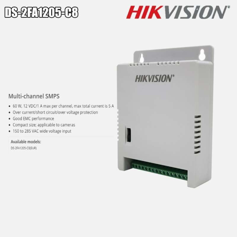 Jual Hikvision DS2FA1205C8 Power Supply Adaptor 8 Channel di Seller