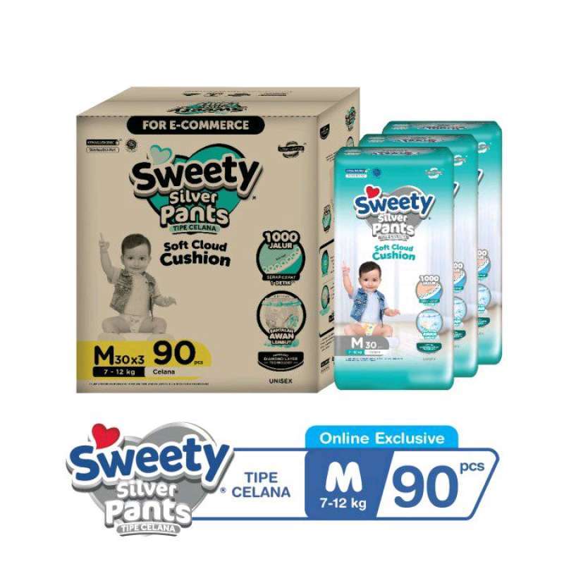 Jual sweety silver pants m30 sweety silver M 30 ( 3x30 ) KEMASAN