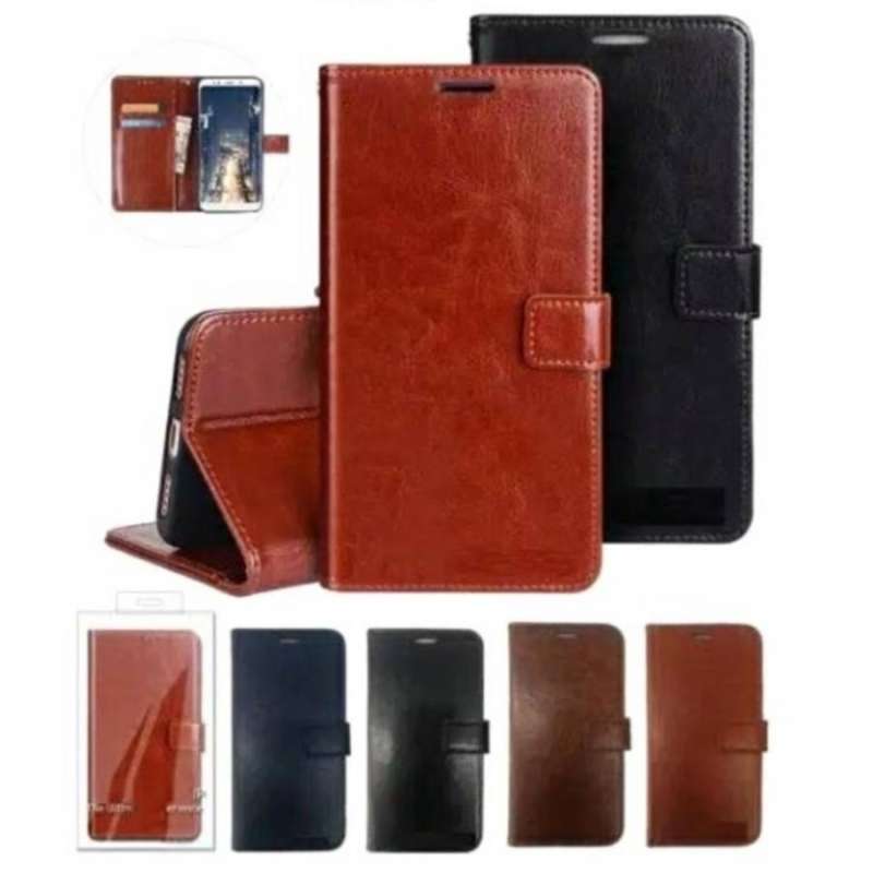 Jual Flip Cover Leather Oppo A95 2021 Case Wallet Standing Cover Kulit