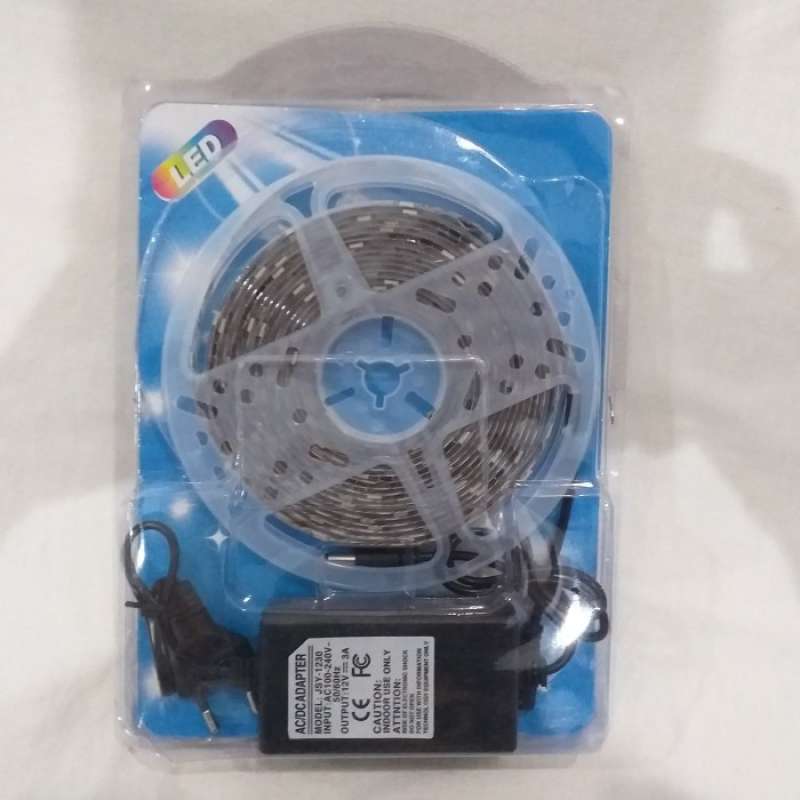 Promo Lampu LED Strip Mata Besar 5050 RGB 24L Adaptor + Control Box ...