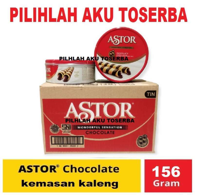 Promo Astor Double Coklat 156 Gr Astor Kaleng (harga 1 Dus Isi 6