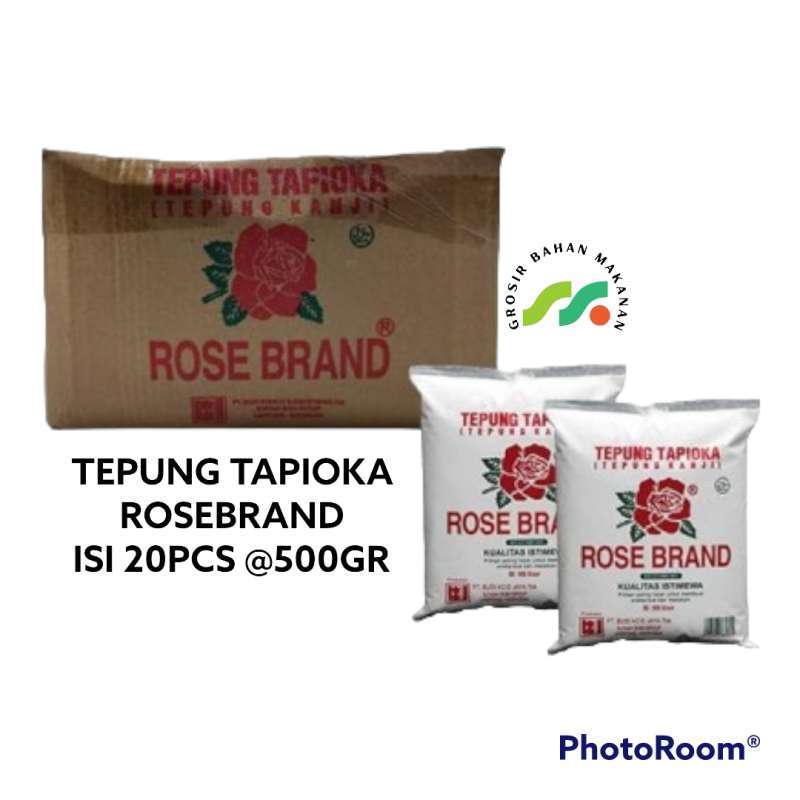 Jual TAPIOKA ROSE BRAND 500GR PER DUS ISI 20PCS di Seller GROSIR BAHAN ...
