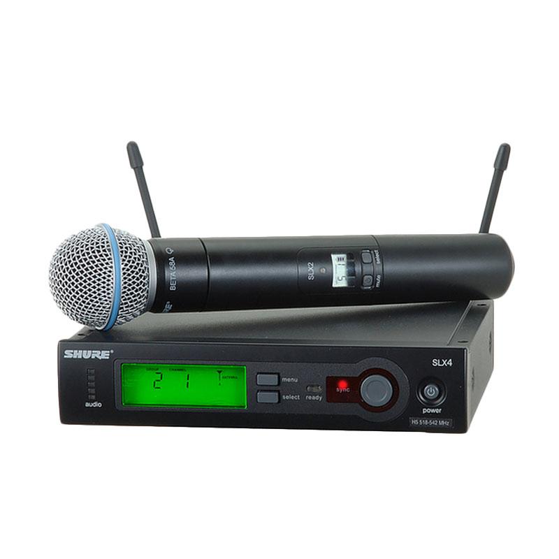 Jual Shure Slx4 Beta58 Digital Frequency Mic Wireless [1ch] Hitam di