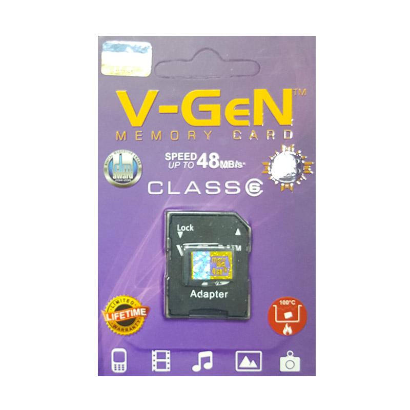 Jual V-Gen MicroSD Class 6 Memory Card with Adapter [4 GB