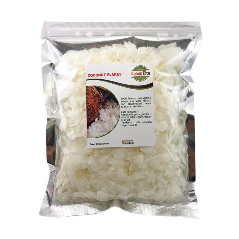 jual kebun kita coconut flakes kelapa serut kering 250 g jual kebun kita coconut flakes kelapa serut kering 250 g