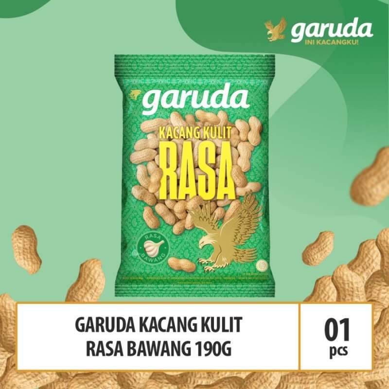 Promo Garuda Kacang Garing Bawang [180 g] Diskon 18 di Seller Garuda
