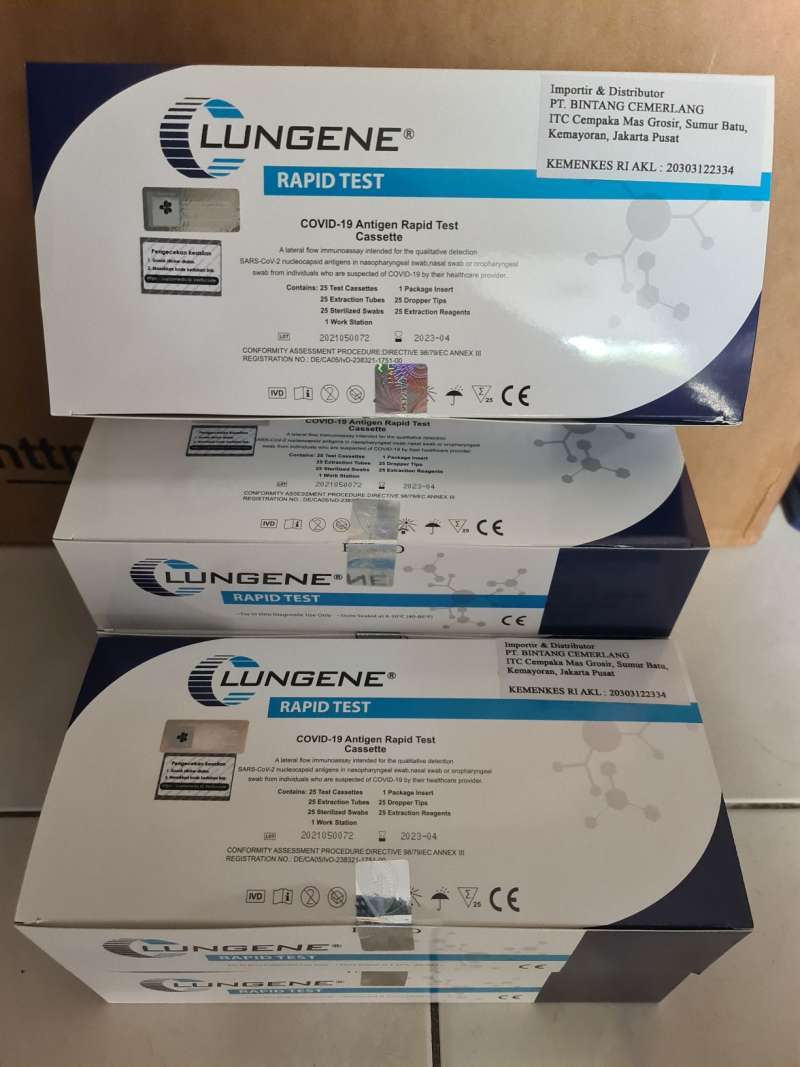 Jual Rapid Antigen Swab Clungene Resmi Kemenkes (AKL) di Seller Plaza New Normal Tanjung Duren