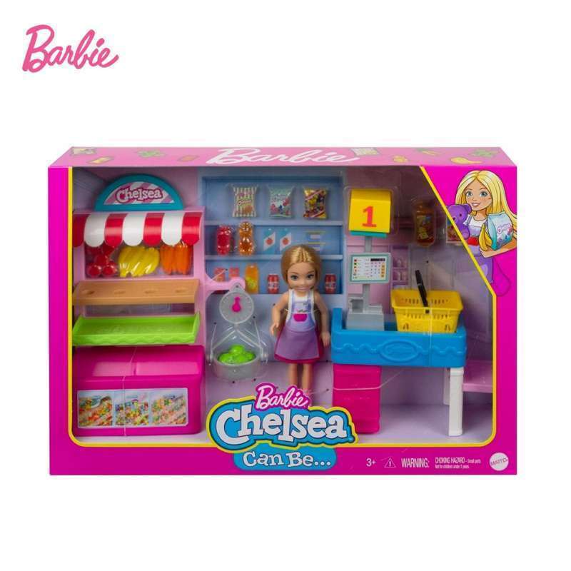Promo Boneka Barbie Chelsea Career Can Be Snack Stand Supermarket
