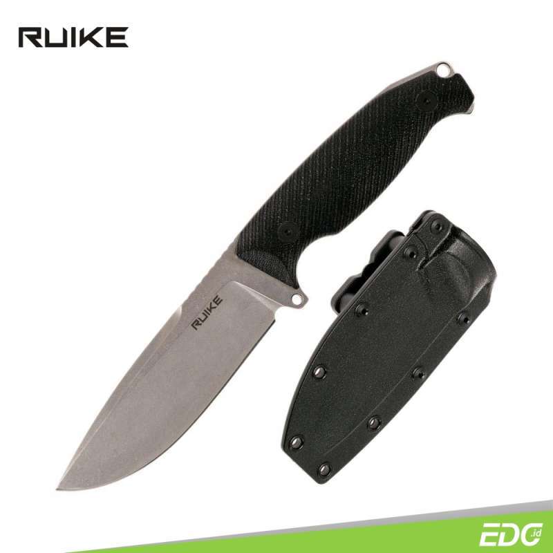 Promo Fixed Blade Ruike Jager F118B 14C28N Steel G10 Black Bushcraft