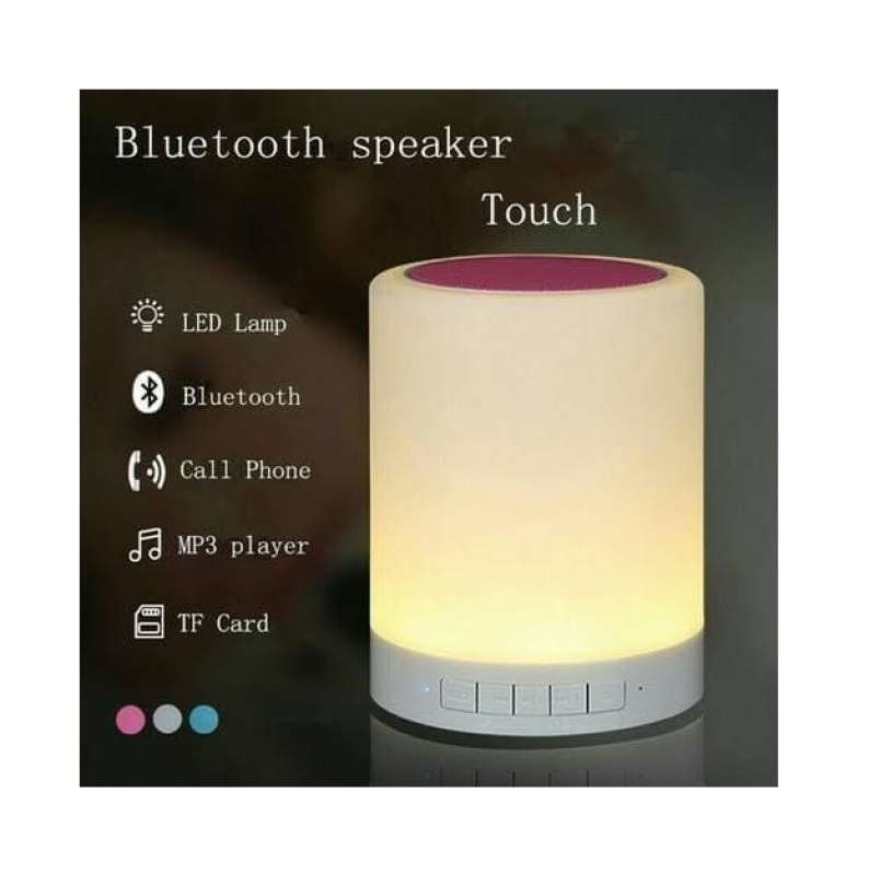 Jual Speaker Bluetooth Speaker Rhimoa V600 Lampu + Remote Putih di