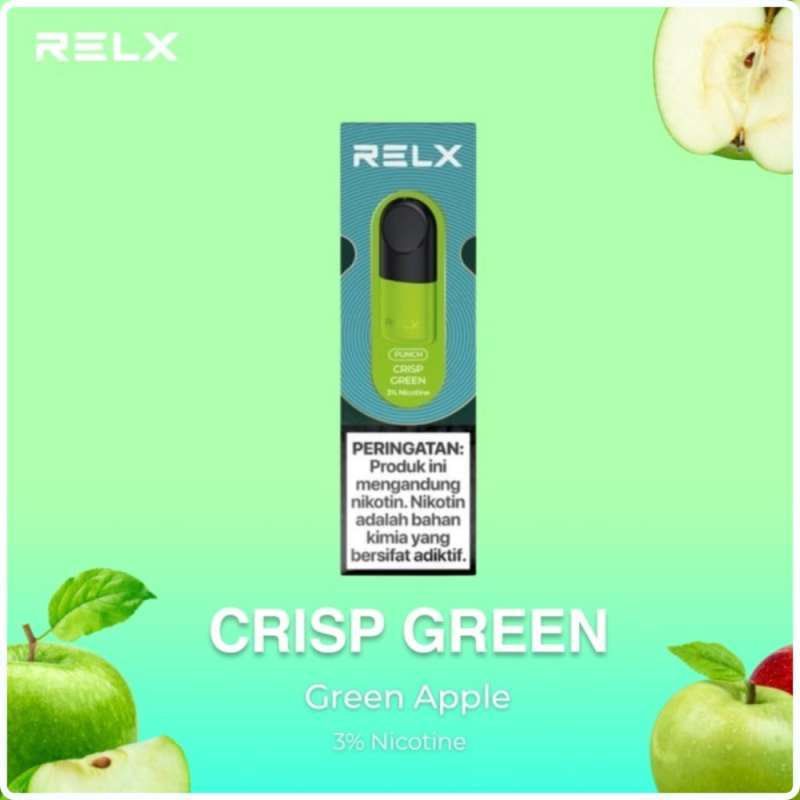 Jual Relx Infinity Pods Crisp Green 100 Authentic Cartridge Relx