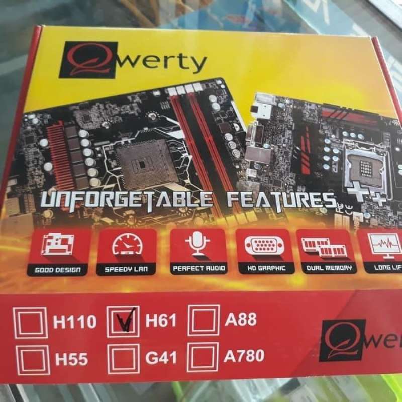Jual Motherboard Qwerty H61 LGA 1156 di Seller RAME COMPUTER Official ...
