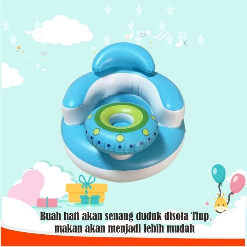 Promo Sofa kursi tempat duduk bayi model Mobil pompa tiup bebek seat car Diskon 5 di Seller