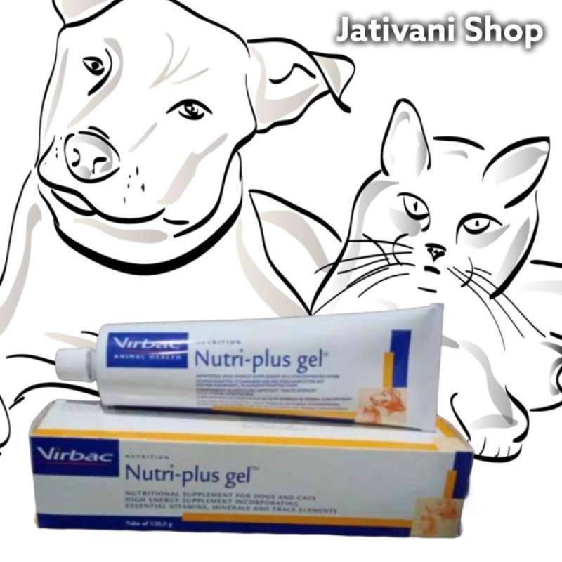 Jual Nutriplus Gel (Virbac) / Vitamin Dog & Cat /Energy Booster 120.5Gr