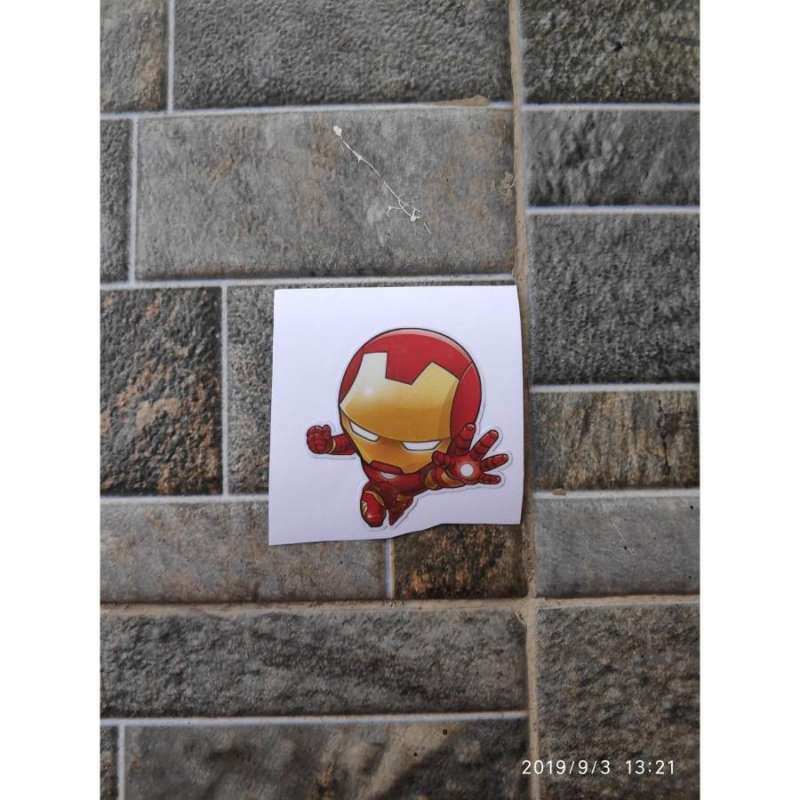 Jual Stiker Vinyl Karakter Iron Man Avenger Chibi HP Motor Helm Laptop ...