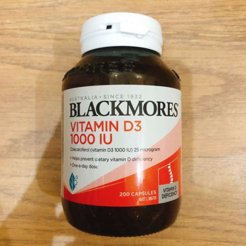 Promo (DIJAMIN ASLI) Blackmores Vitamin D3 1000IU 200 Capsules Diskon