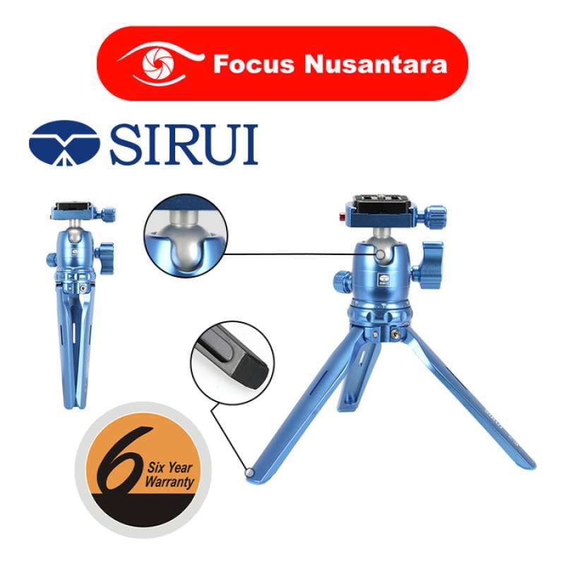 Promo Sirui 3T15B Table Top Tripod (Blue) Tripod Only Diskon 9 di