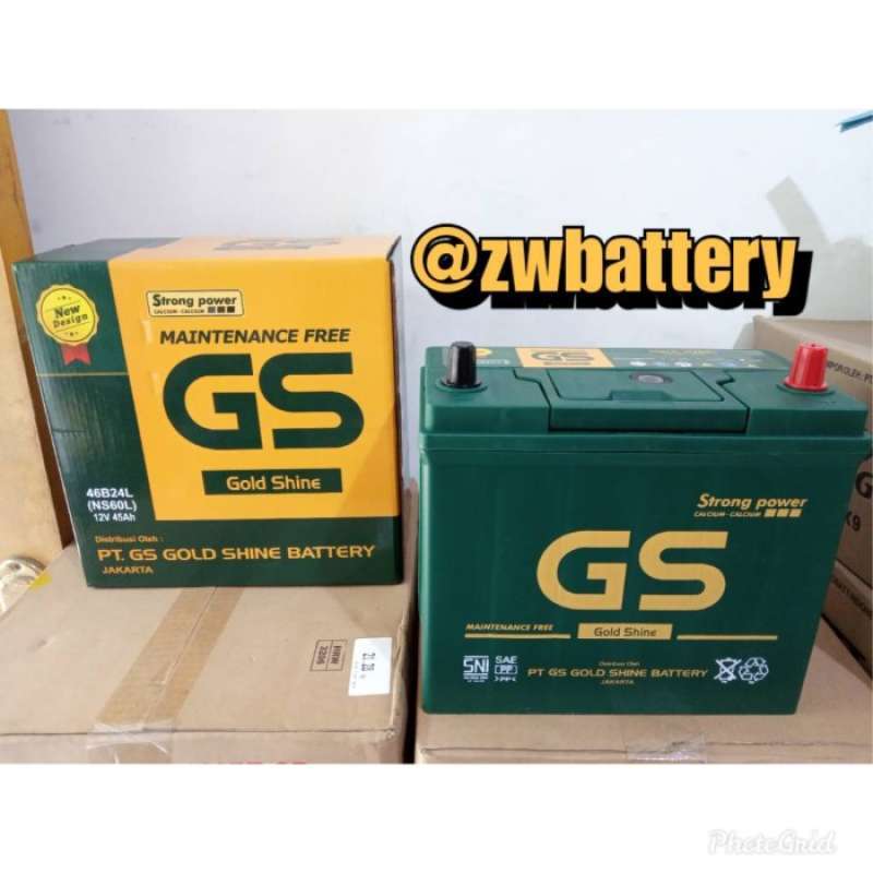 Jual Aki Mobil Suzuki Ertiga, Baleno GS MF NS60L Aki Kering 12V / 45 Ah