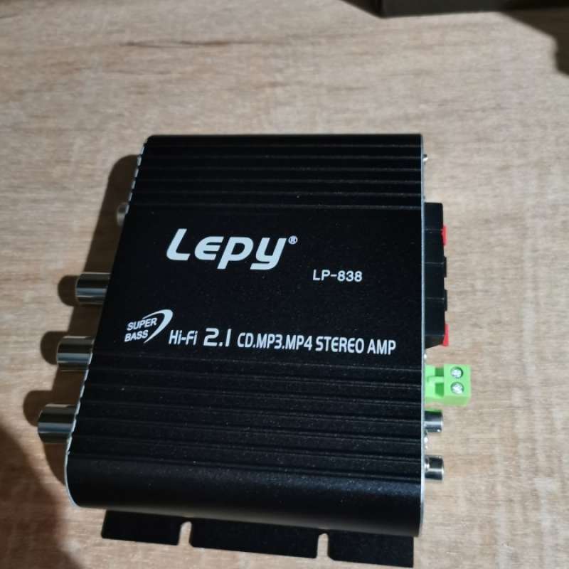 Promo Mini Lepy LP-838 Car 3 Channel Amplifier Stereo Mega Bass 12V Hi ...