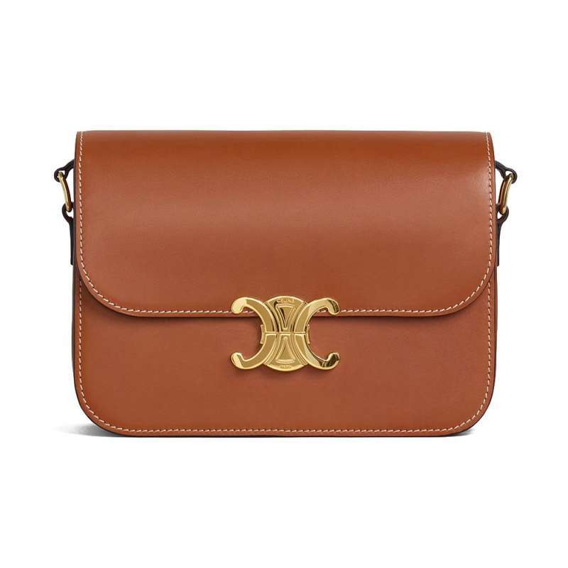 Jual Celine Classique Triomphe Natural Calfskin Tan Di Seller Voila.id