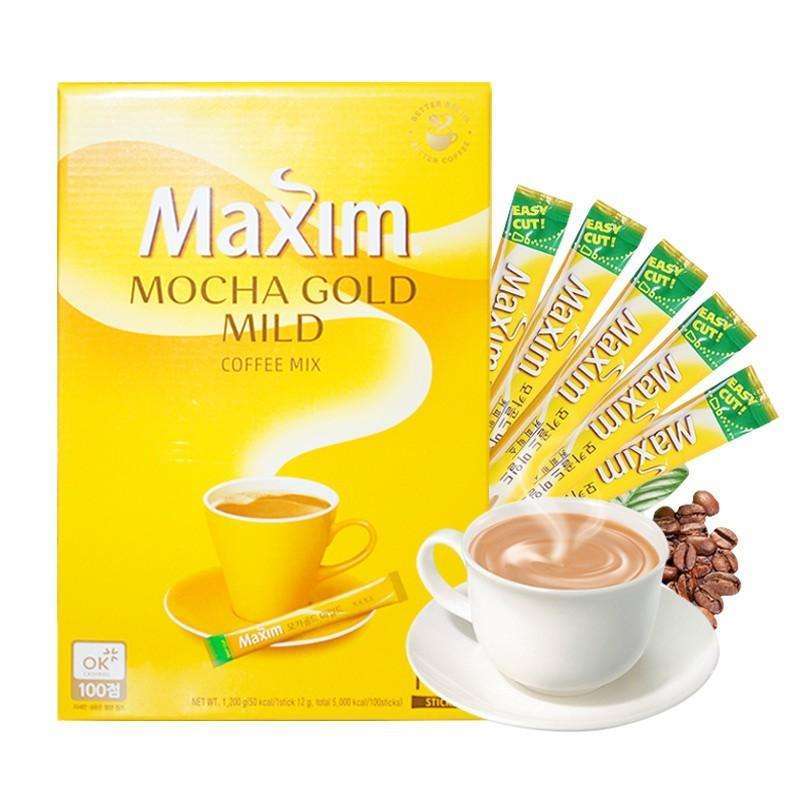 Jual Kopi Korea Maxim Coffee Mix Mocha Gold Mild / White Gold (1box Isi
