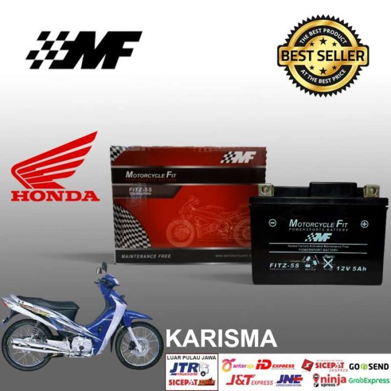 Jual Aki motor honda karisma GTZ5S aki kering motorcycle fit FITZ5S di
