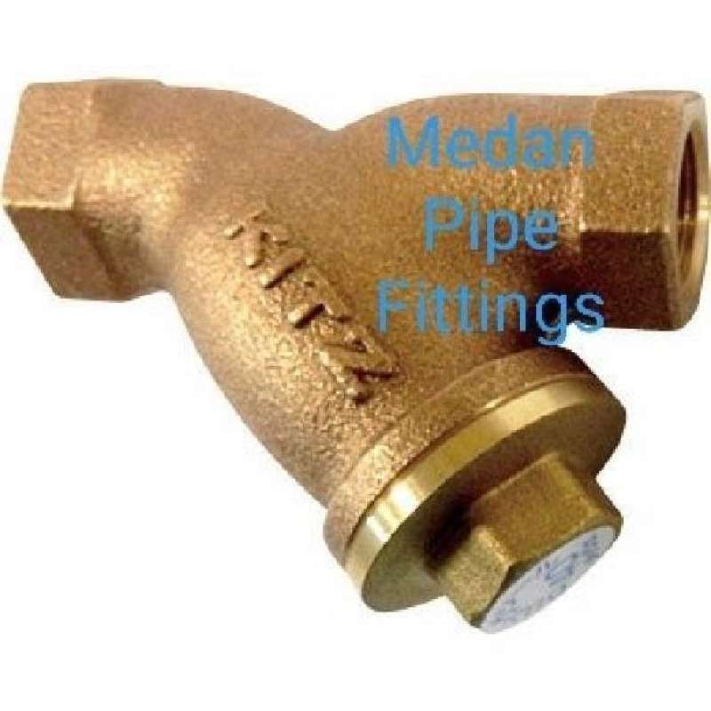 Jual Y strainer KITZ 3/4 kuningan drat class 150 brass bronze valve