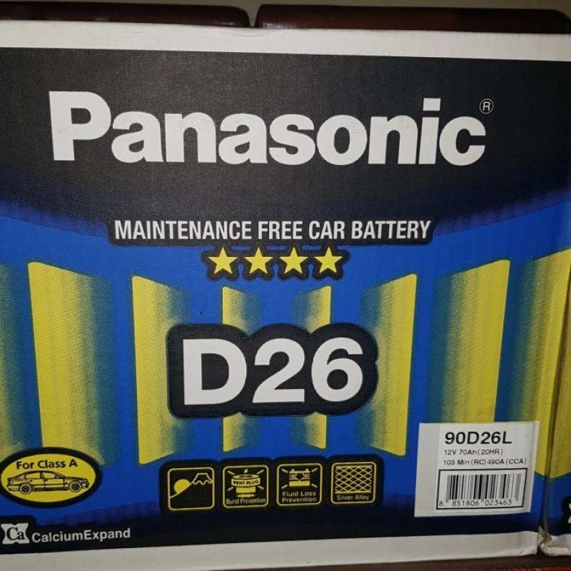Jual Aki Panasonic 90D26L / 80D26L 12v 70ah di Seller Layla Store ...