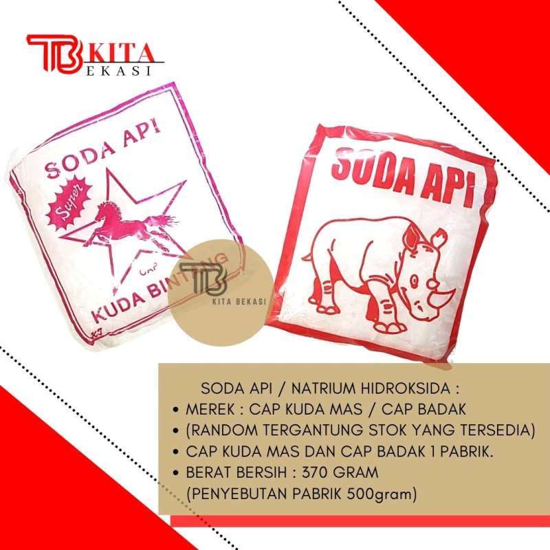 Jual SODA API 500 GRAM / ANTI SUMBAT 500 GRAM / ANTI SUMBAT 500 GRAM di ...