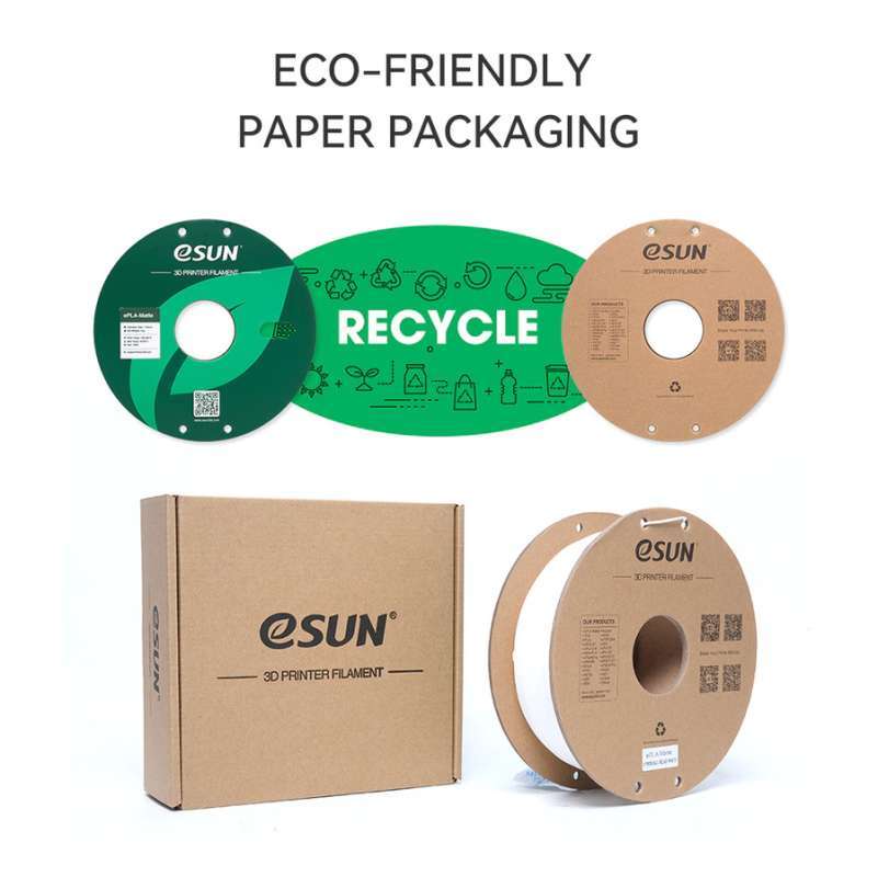 Jual Esun Pla Plus 3d Filament Bio Degradable Paper Spool High Strength ...