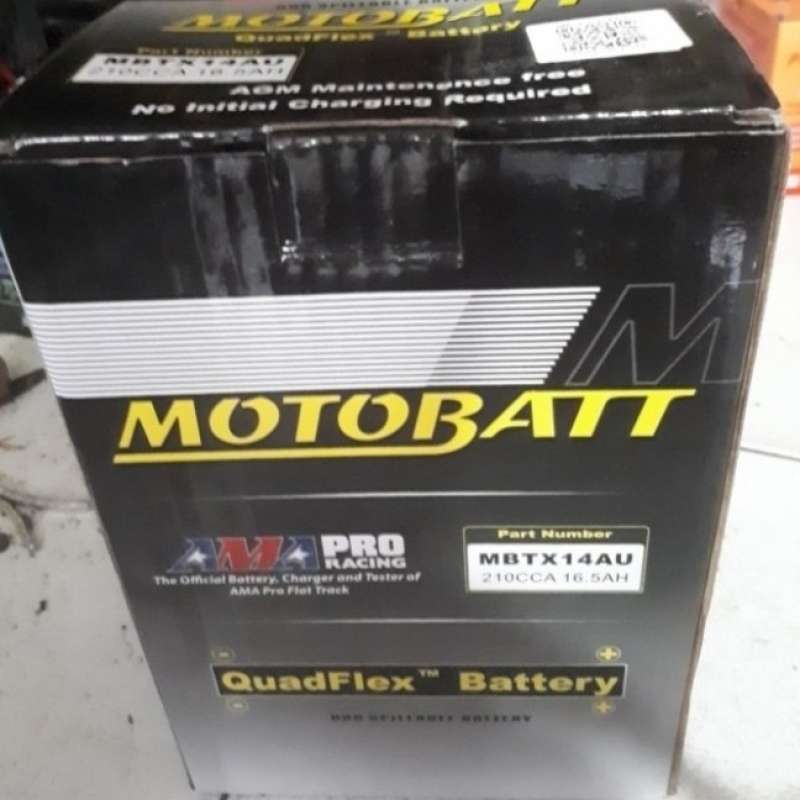 Promo Aki Motor Royal Enfield MBTX14AU Motobatt Accu Kering Gel