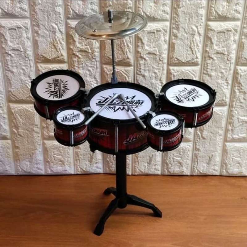 Jual Mainan Mini Drum Set Esukasi Paket Alat Musik Pukul Anak Edukatif di Seller DENTA TOYS