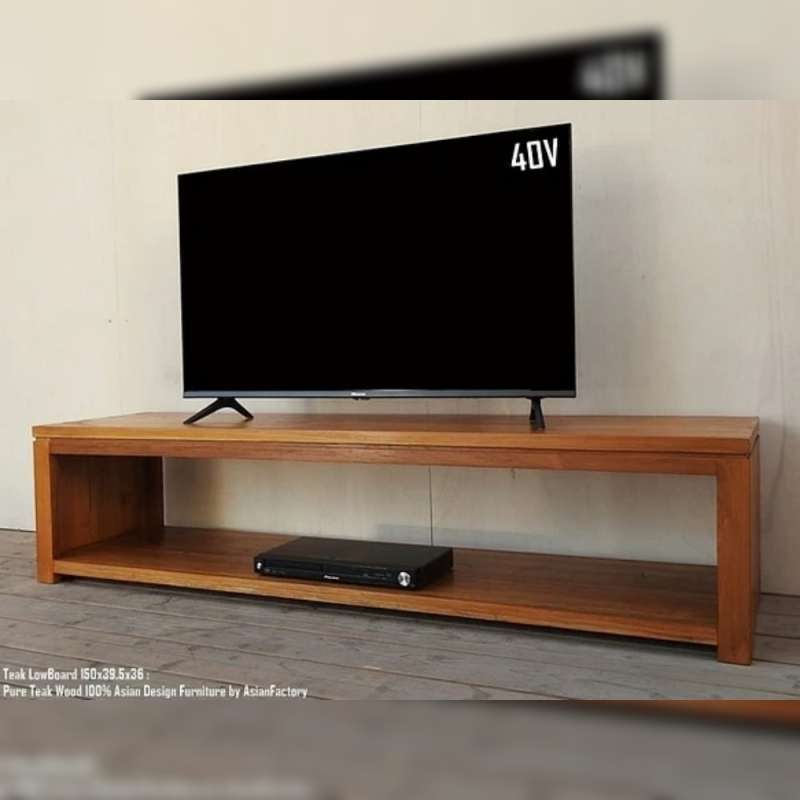 Jual Mki Furniture Rak Tv Minimalis Modern Meja Bufet Tv Kayu Jati Di