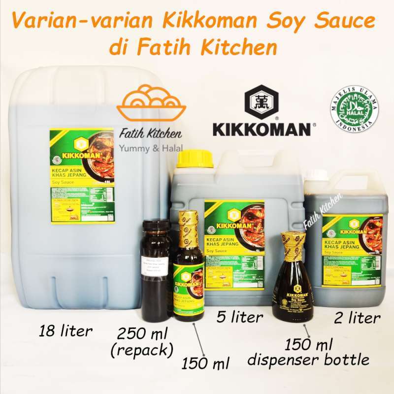 Jual Kikkoman All Purpose Soy Sauce 150 ml Halal Kecap Asin Khas