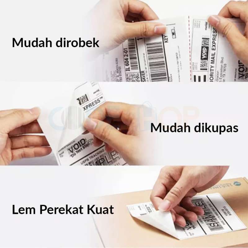 Jual Codeshop Label Semicoated 50x60 Mm 1 Line Core 1 Inch Isi 1.000 ...